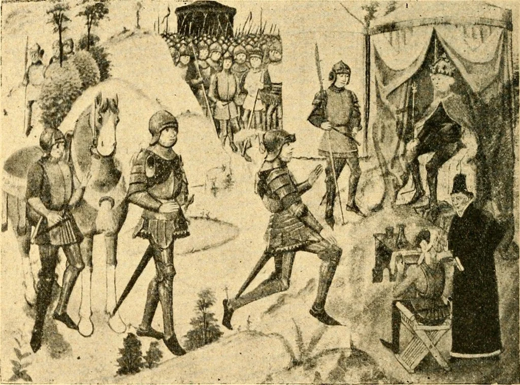 An illustration from Manuel d'archeologie francaise depuis les temps mérovingiens jusqu'à la renaissance .., 1902, leaf 539