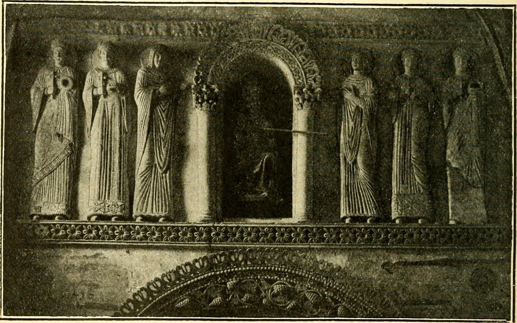 An illustration from Manuel d'archeologie francaise depuis les temps mérovingiens jusqu'à la renaissance .., 1902, leaf 55