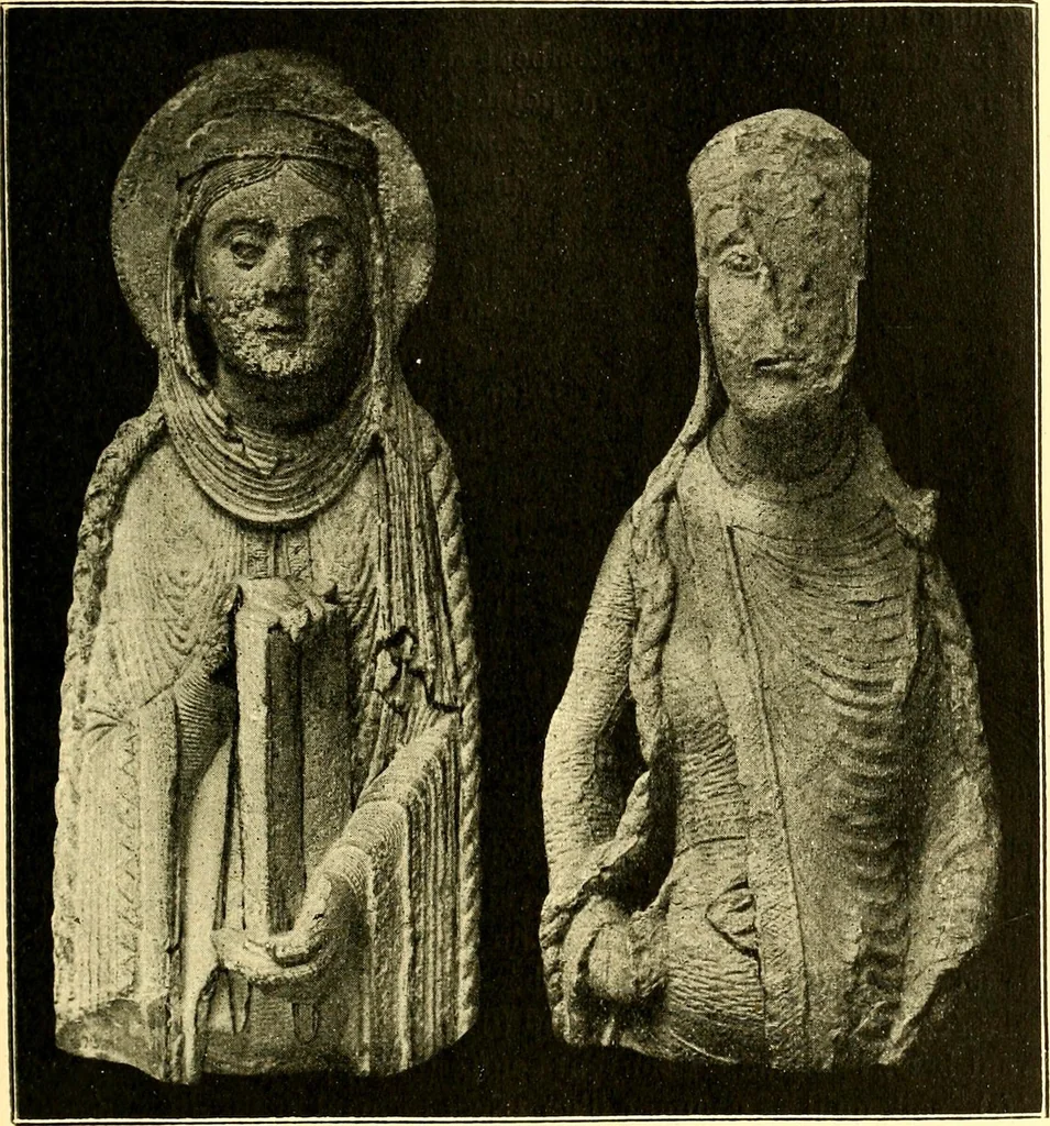 An illustration from Manuel d'archeologie francaise depuis les temps mérovingiens jusqu'à la renaissance .., 1902, leaf 70