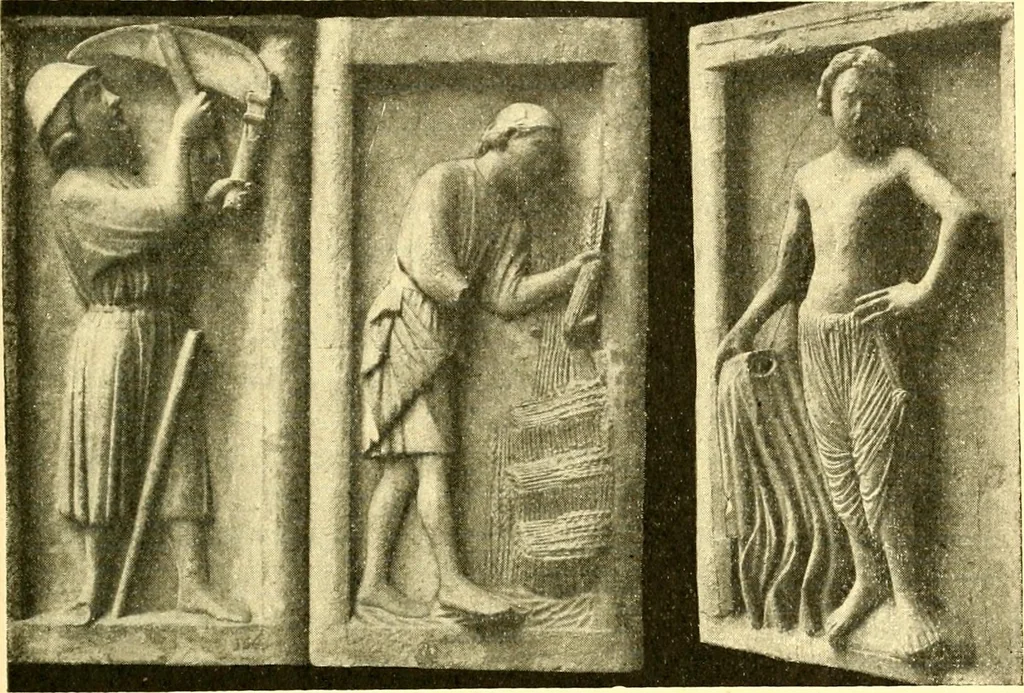 An illustration from Manuel d'archeologie francaise depuis les temps mérovingiens jusqu'à la renaissance .., 1902, leaf 76