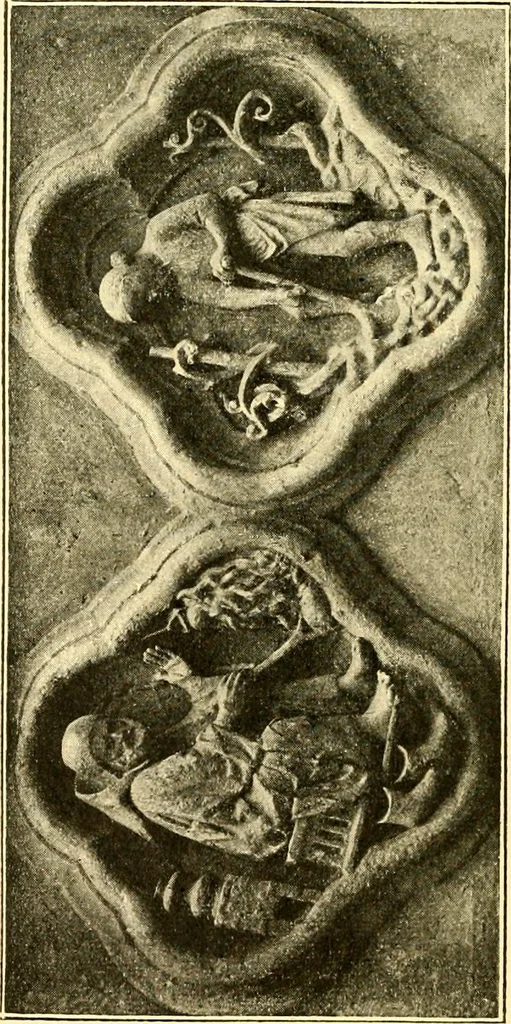 An illustration from Manuel d'archeologie francaise depuis les temps mérovingiens jusqu'à la renaissance .., 1902, leaf 79