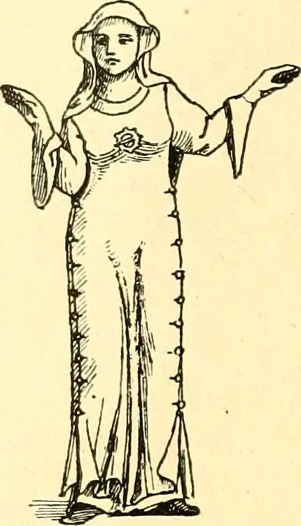 An illustration from Manuel d'archeologie francaise depuis les temps mérovingiens jusqu'à la renaissance .., 1902, leaf 97