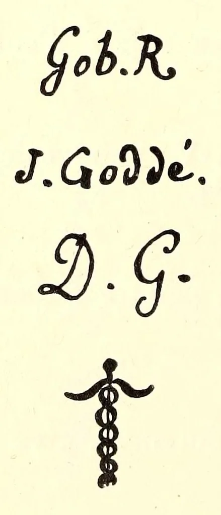 An illustration from Manuel de l'amateur de porcelaines, manufactures françaises, suivi du Repertoire, alphabétique et systématique de toutes les marques connues, 1922, leaf 118