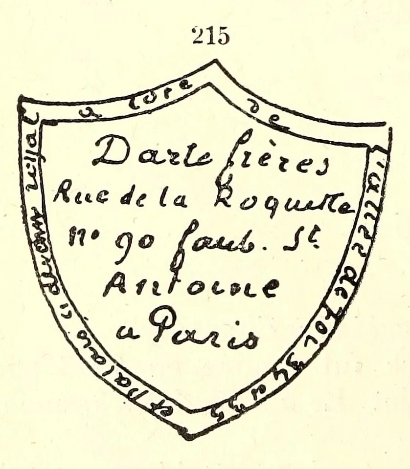 An illustration from Manuel de l'amateur de porcelaines, manufactures françaises, suivi du Repertoire, alphabétique et systématique de toutes les marques connues, 1922, leaf 42