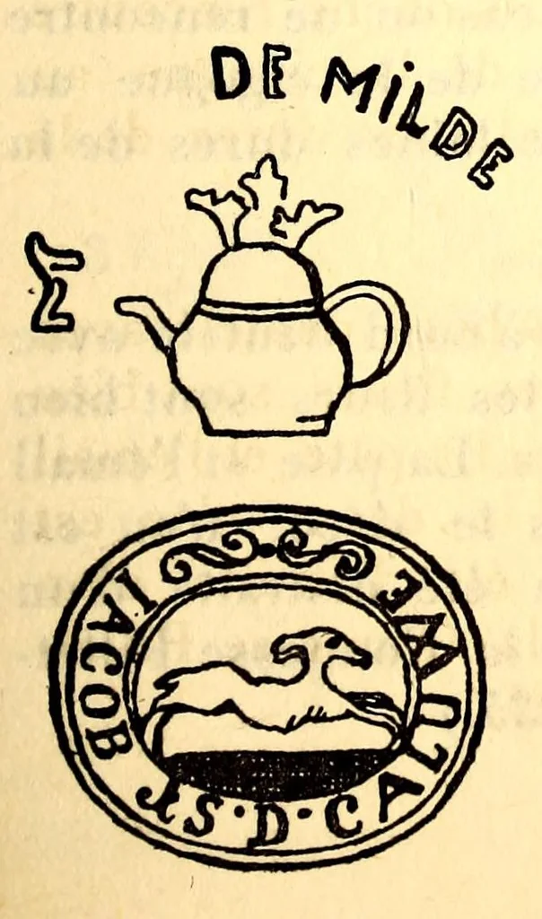 An illustration from Manuel de l'amateur de porcelaines manufactures européennes (France exceptée) : suivi du Répertoire alphabétique et systématique de toutes les marques connues, 1914, leaf 433
