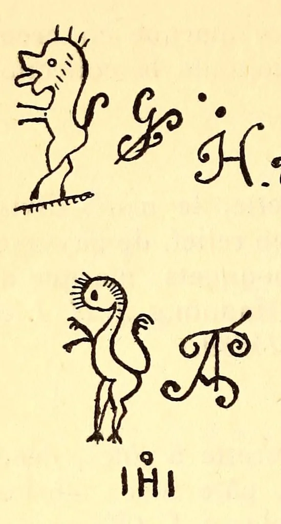 An illustration from Manuel de l'amateur de porcelaines manufactures européennes (France exceptée) : suivi du Répertoire alphabétique et systématique de toutes les marques connues, 1914, leaf 68