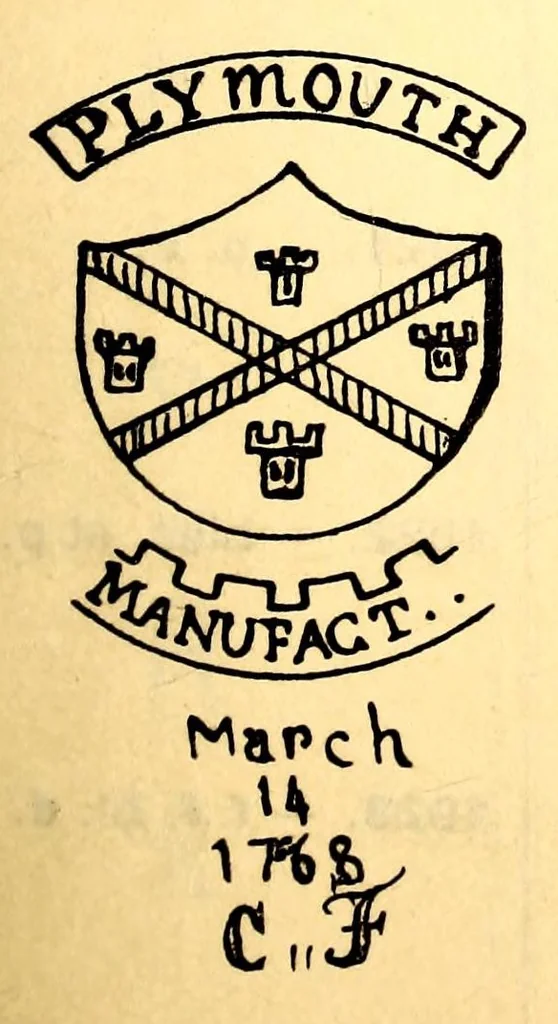 An illustration from Manuel de l'amateur de porcelaines manufactures européennes (France exceptée) : suivi du Répertoire alphabétique et systématique de toutes les marques connues, 1914, leaf 125