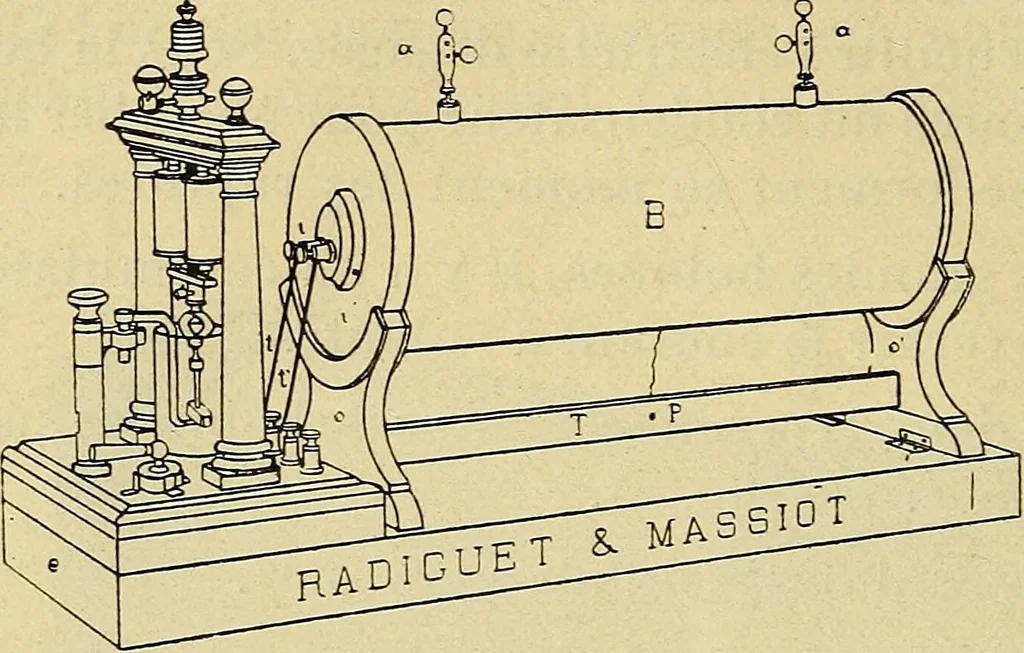 An illustration from Manuel de radioscopie et de radiographie par l'emploi des rayons X, 1900, leaf 31