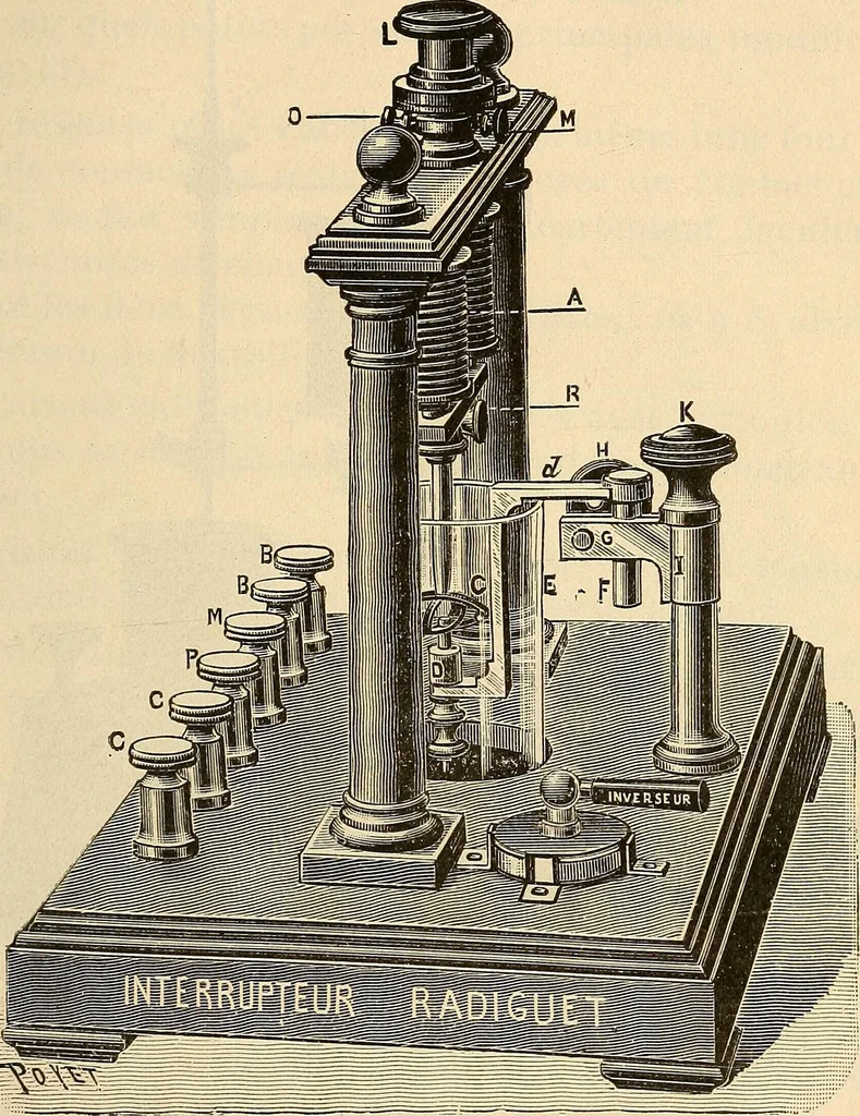 An illustration from Manuel de radioscopie et de radiographie par l'emploi des rayons X, 1900, leaf 36