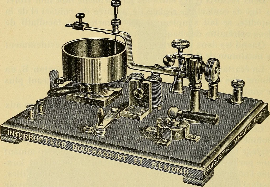 An illustration from Manuel de radioscopie et de radiographie par l'emploi des rayons X, 1900, leaf 39