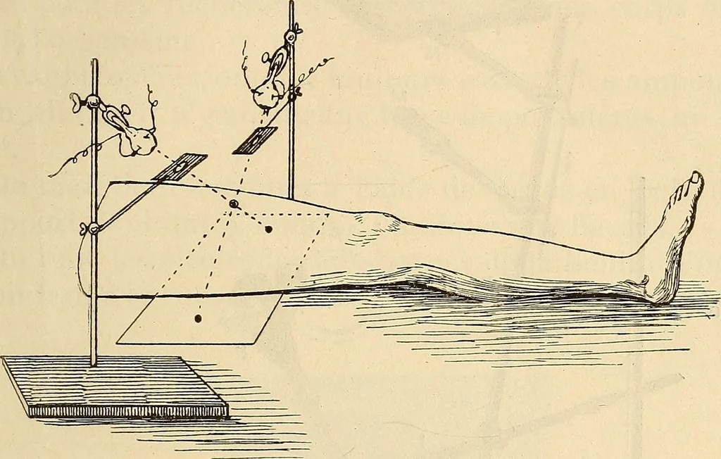 An illustration from Manuel de radioscopie et de radiographie par l'emploi des rayons X, 1900, leaf 68