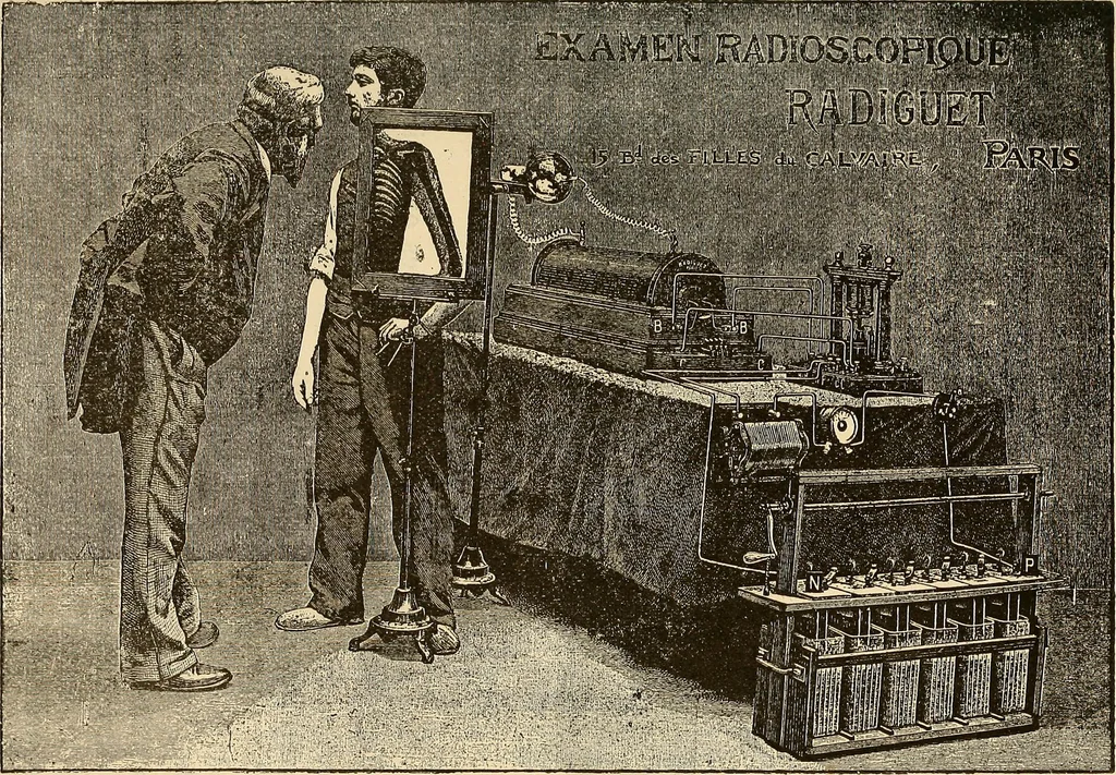 An illustration from Manuel de radioscopie et de radiographie par l'emploi des rayons X, 1900, leaf 80