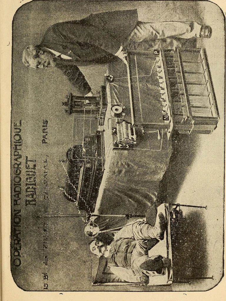 An illustration from Manuel de radioscopie et de radiographie par l'emploi des rayons X, 1900, leaf 84