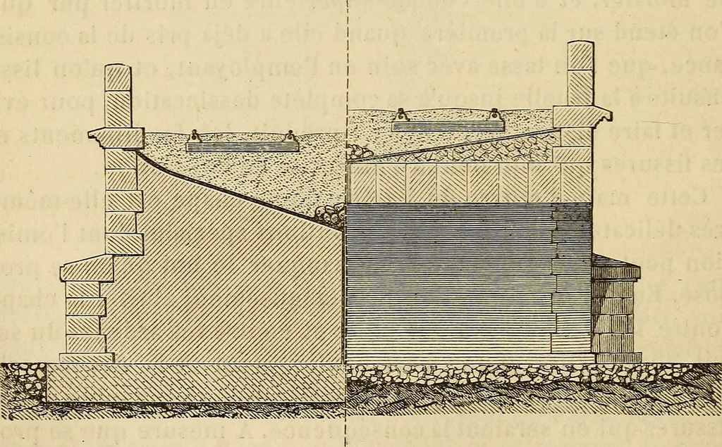 An illustration from Manuel du conducteur des ponts et chausseâes : d'apráes le dernier programme officiel des examens d'admission, 1873, leaf 135
