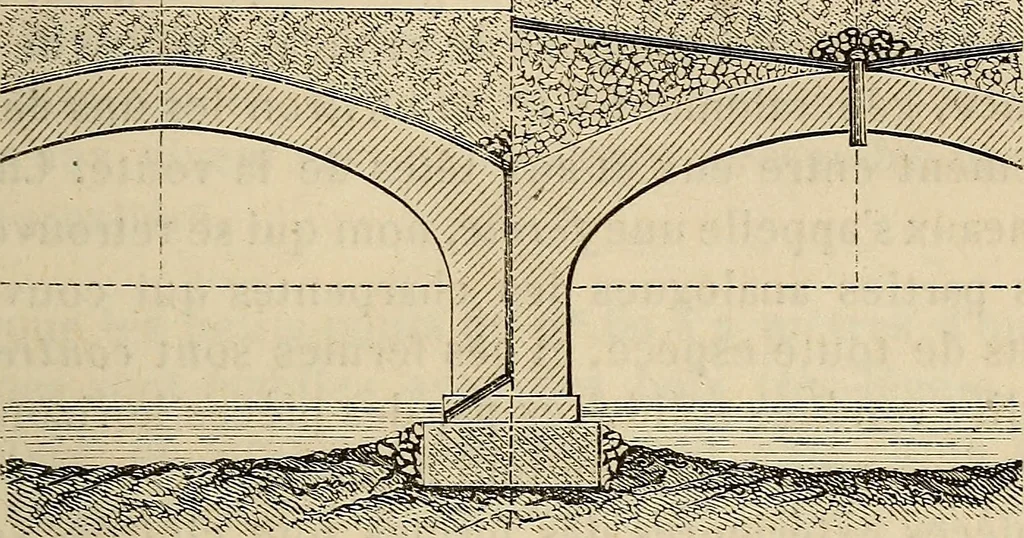 An illustration from Manuel du conducteur des ponts et chausseâes : d'apráes le dernier programme officiel des examens d'admission, 1873, leaf 136