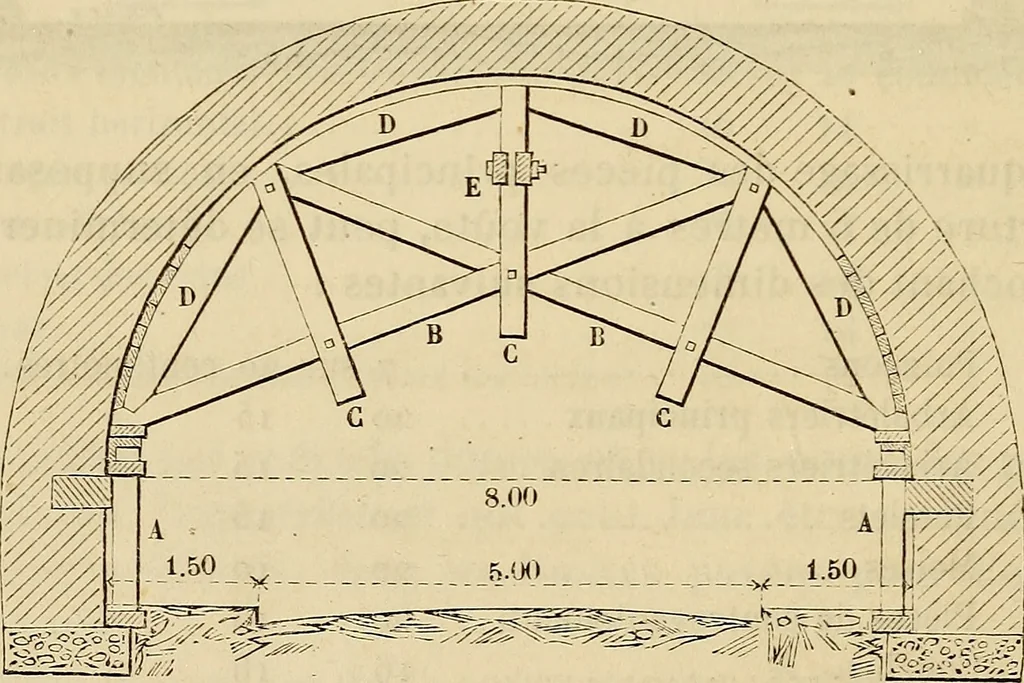 An illustration from Manuel du conducteur des ponts et chausseâes : d'apráes le dernier programme officiel des examens d'admission, 1873, leaf 141