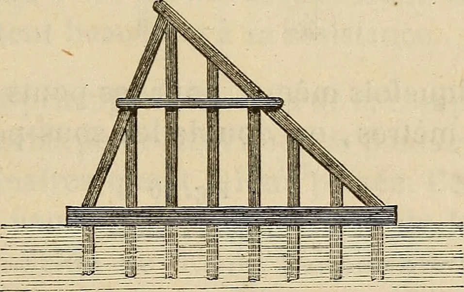 An illustration from Manuel du conducteur des ponts et chausseâes : d'apráes le dernier programme officiel des examens d'admission, 1873, leaf 160