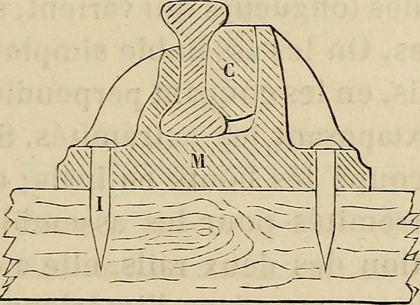 An illustration from Manuel du conducteur des ponts et chausseâes : d'apráes le dernier programme officiel des examens d'admission, 1873, leaf 190