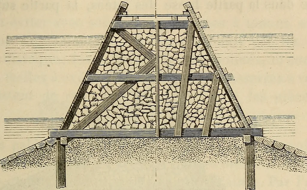 An illustration from Manuel du conducteur des ponts et chausseâes : d'apráes le dernier programme officiel des examens d'admission, 1873, leaf 354