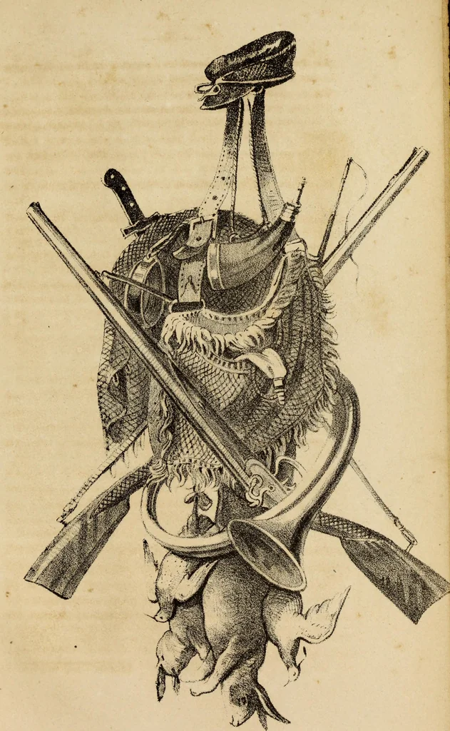 An illustration from Manuel général de l'ornement décoratif : étude encyclopédique sur le gout appliqué aux embellissements extérieurs et intérieurs aux tentures, a l'ameublement, aux vases, au costume, a la composition des jardins, etc., 1862, leaf 68