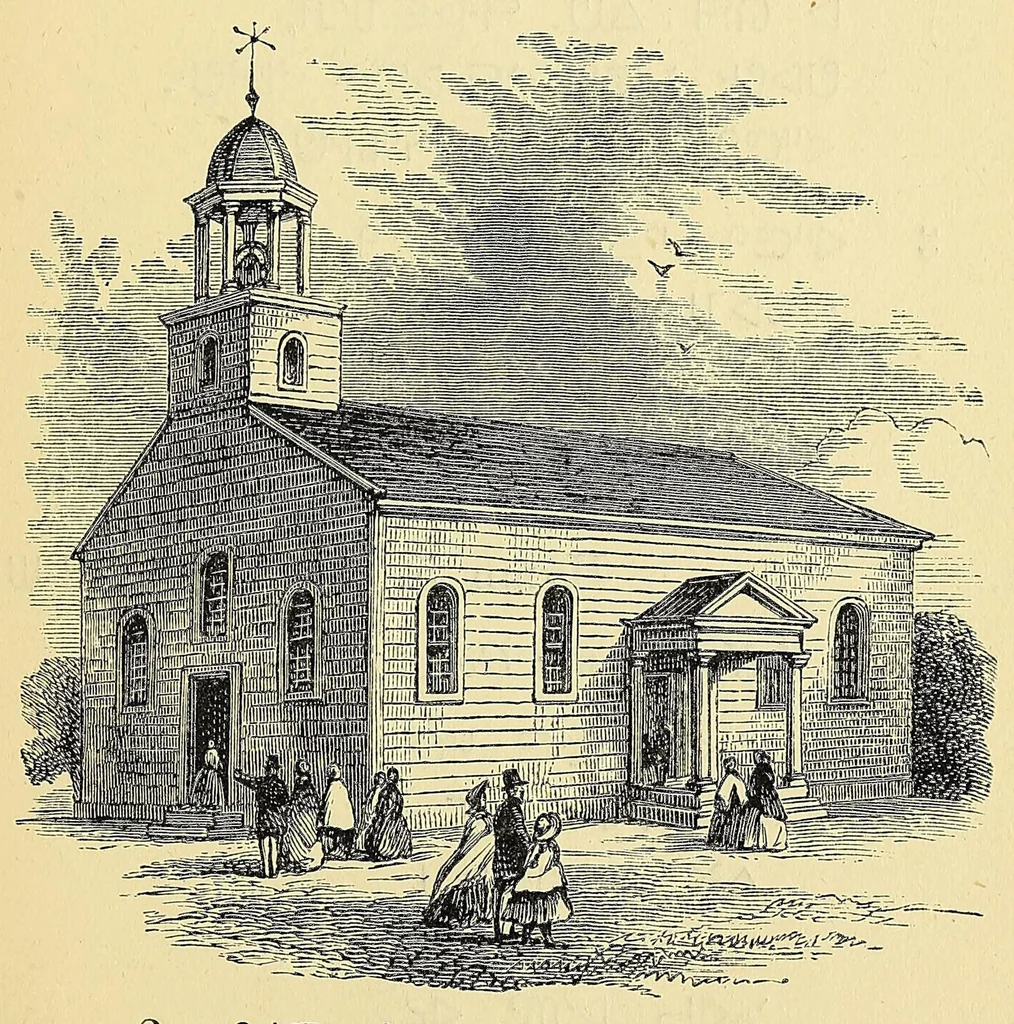 An illustration from Manuel of devotion in the Beaver Indian language, 1886, leaf 77