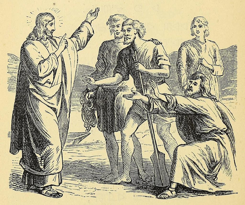 An illustration from Manuel of devotion in the Beaver Indian language, 1886, leaf 86
