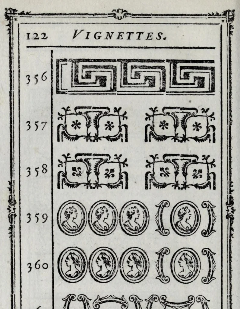 An illustration from Manuel typographique, utile aux gens de lettres, & à ceux qui exercent les différentes parties de l'art de l'imprimerie, 1764, leaf 182