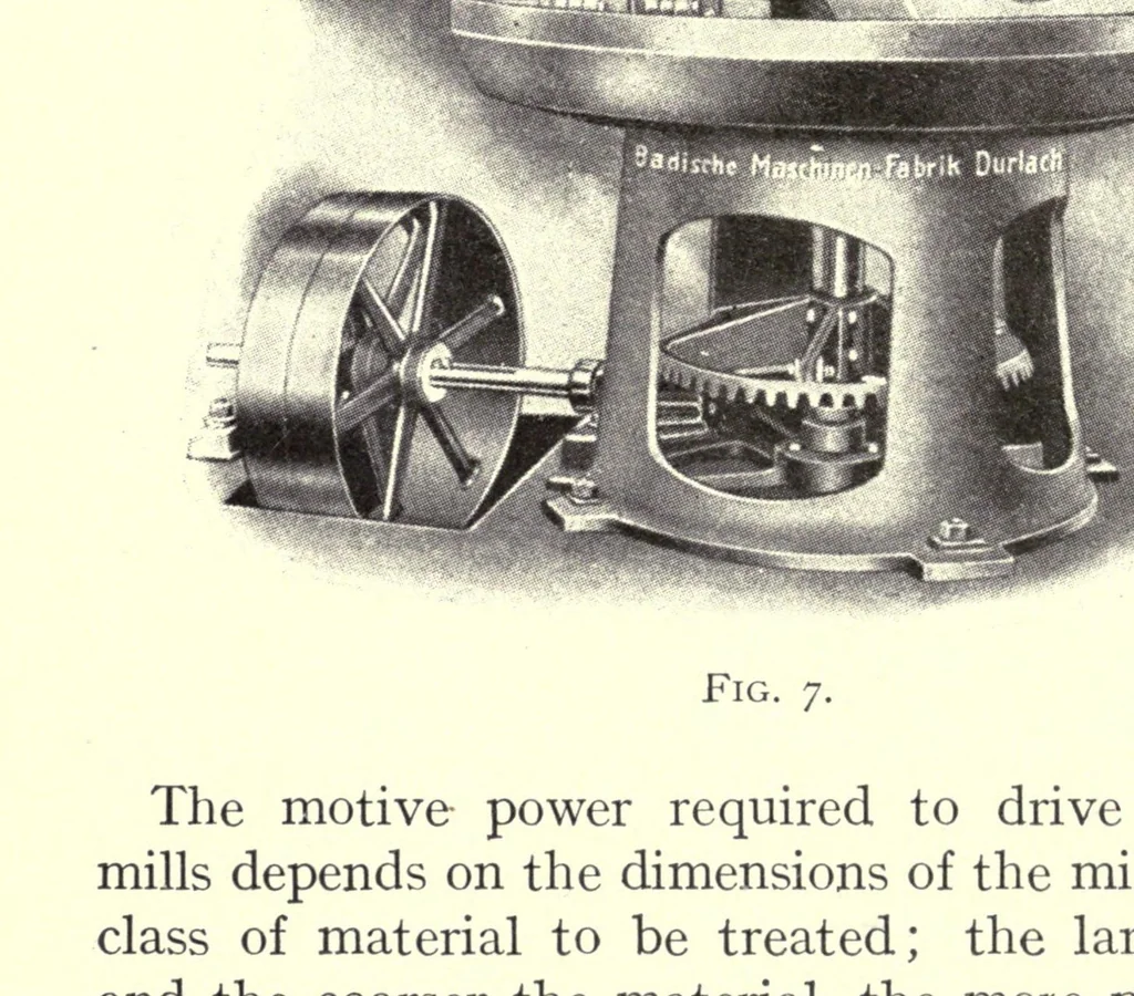 An illustration from The manufacture of earth colours, 1921, leaf 68