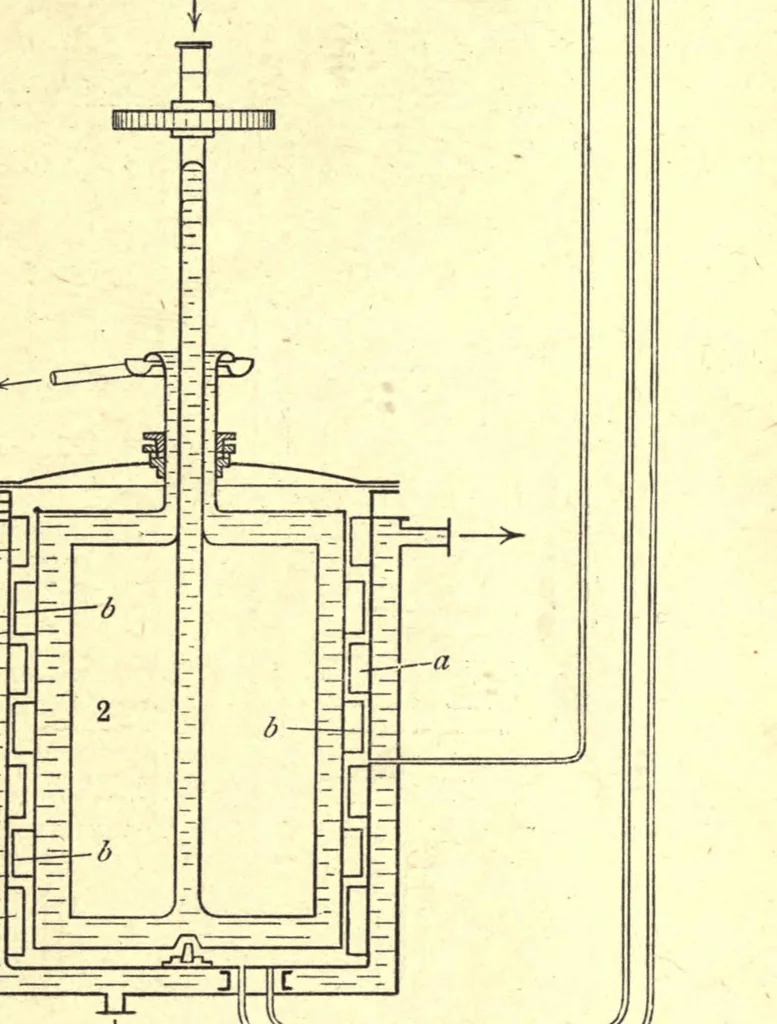An illustration from The manufacture of intermediate products for dyes, 1919, leaf 43
