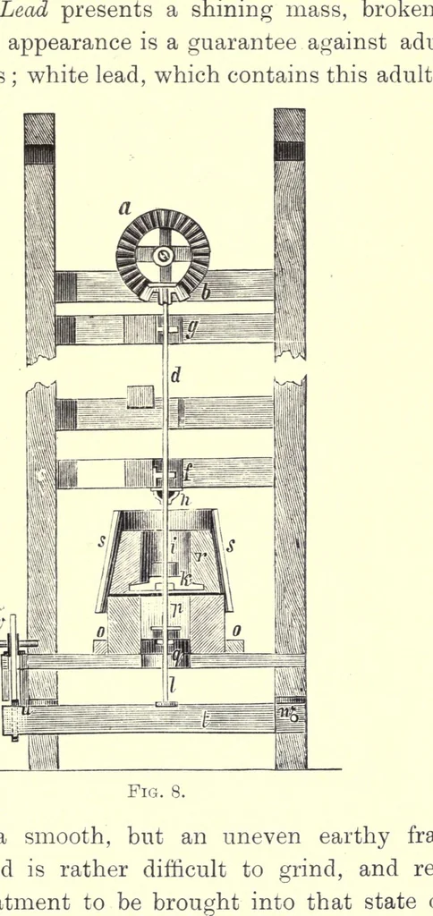 An illustration from The manufacture of mineral and lake pigments, containing directions for the manufacture of all artificial artists' and painters' colours, enamel colours, soot and metallic pigments, 1901, leaf 111