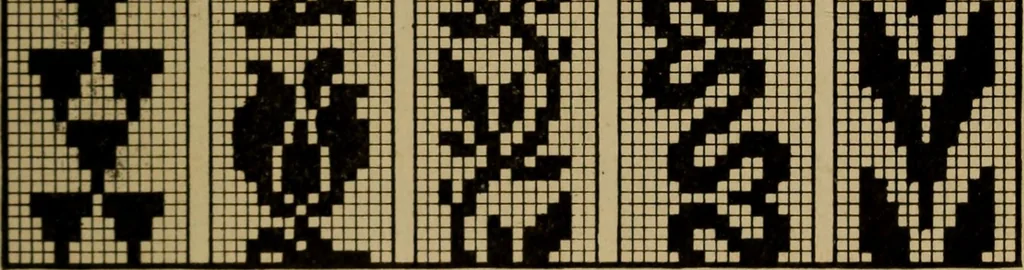 An illustration from Manufacture of narrow woven fabrics, ribbons, trimmings, edgings, etc., giving description of the various yarns used. The construction of weaves and novelties in fabric structures, also descriptive matter as to looms, etc, 1917, leaf 160