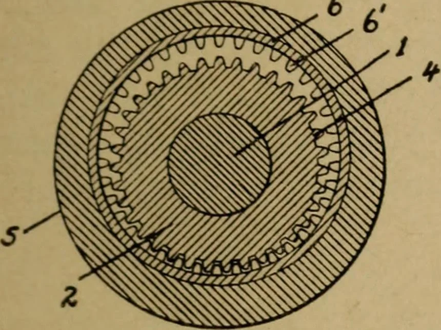 An illustration from Manufacture of narrow woven fabrics, ribbons, trimmings, edgings, etc., giving description of the various yarns used. The construction of weaves and novelties in fabric structures, also descriptive matter as to looms, etc, 1917, leaf 192