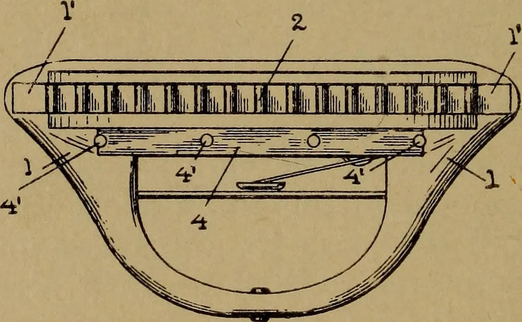 An illustration from Manufacture of narrow woven fabrics, ribbons, trimmings, edgings, etc., giving description of the various yarns used. The construction of weaves and novelties in fabric structures, also descriptive matter as to looms, etc, 1917, leaf 195