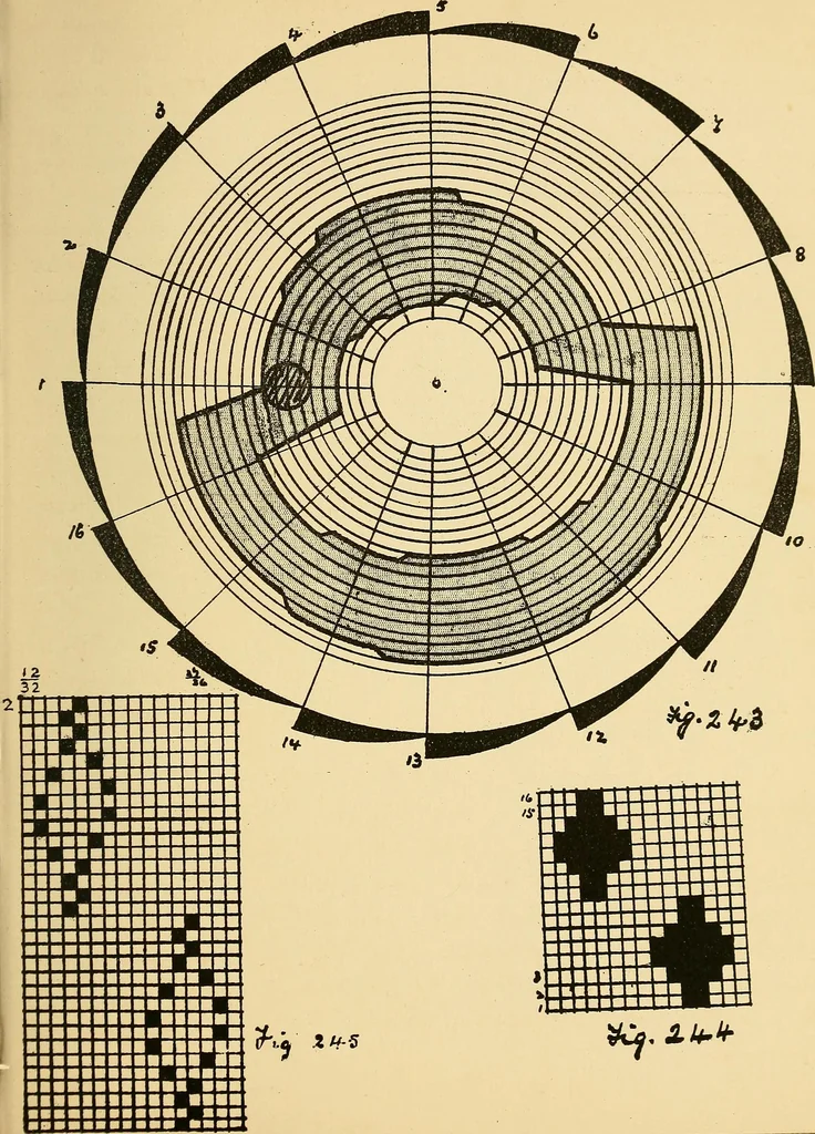 An illustration from Manuscript notes on weaving, 1900, leaf 194