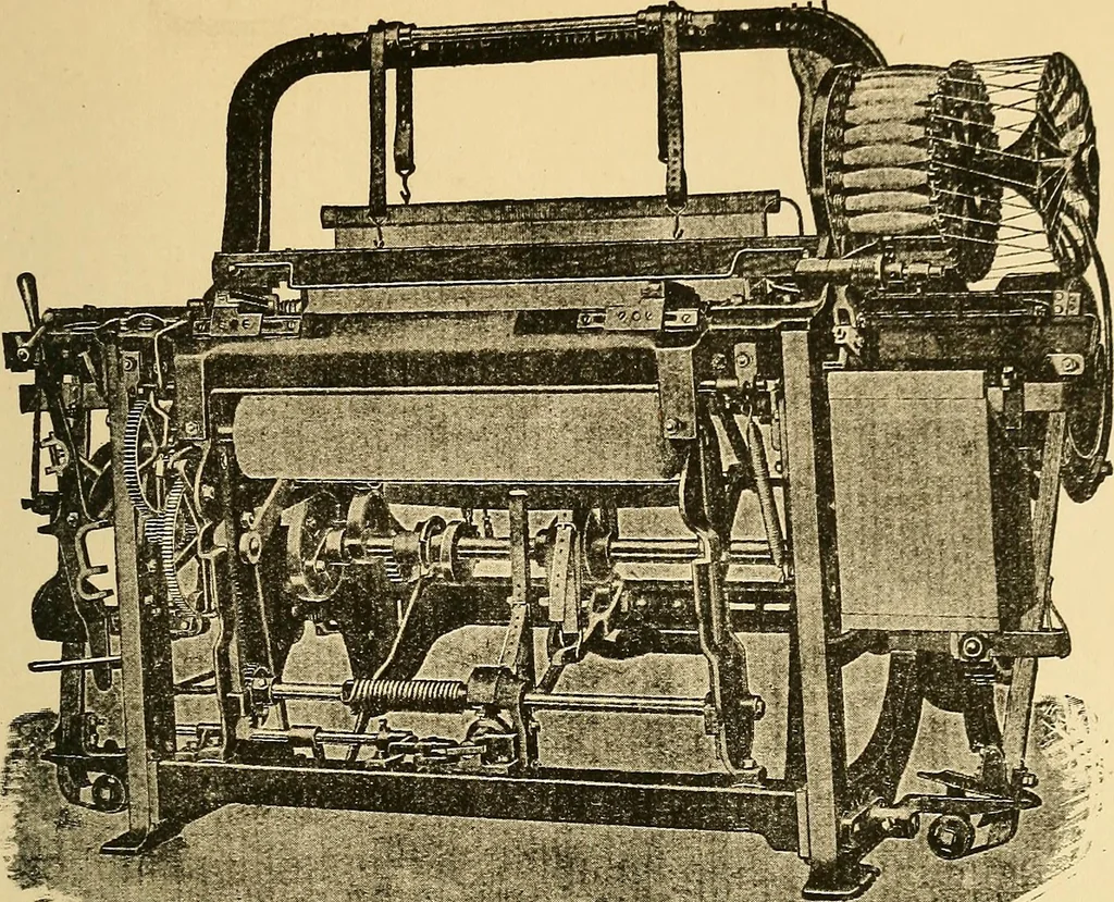 An illustration from Manuscript notes on weaving, 1900, leaf 198