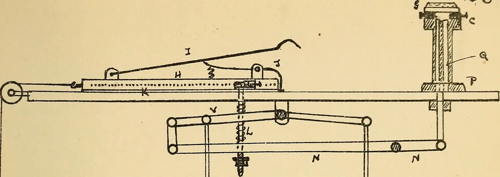 An illustration from Manuscript notes on weaving, 1900, leaf 218