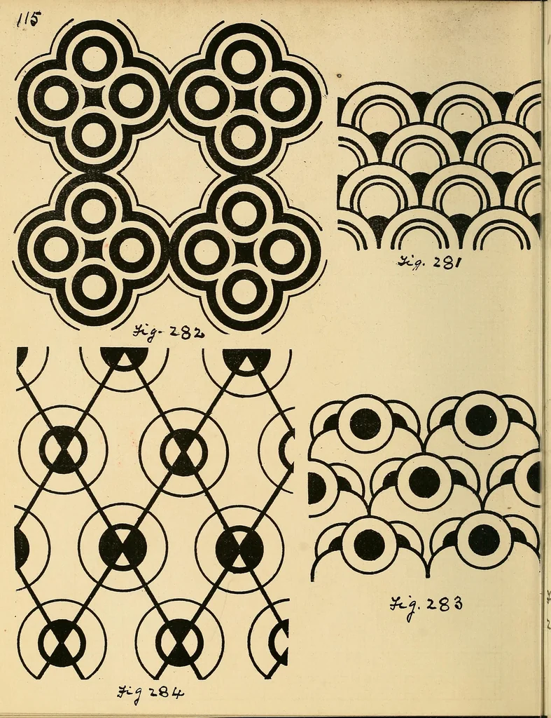 An illustration from Manuscript notes on weaving, 1900, leaf 233
