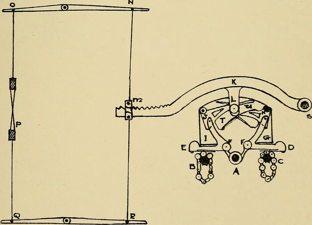 An illustration from Manuscript notes on weaving, 1900, leaf 38
