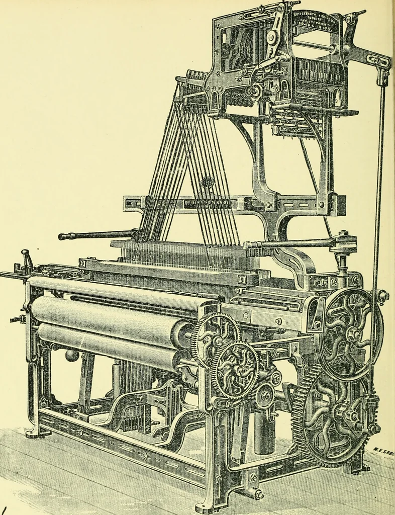 An illustration from Manuscript notes on weaving, 1912, leaf 109