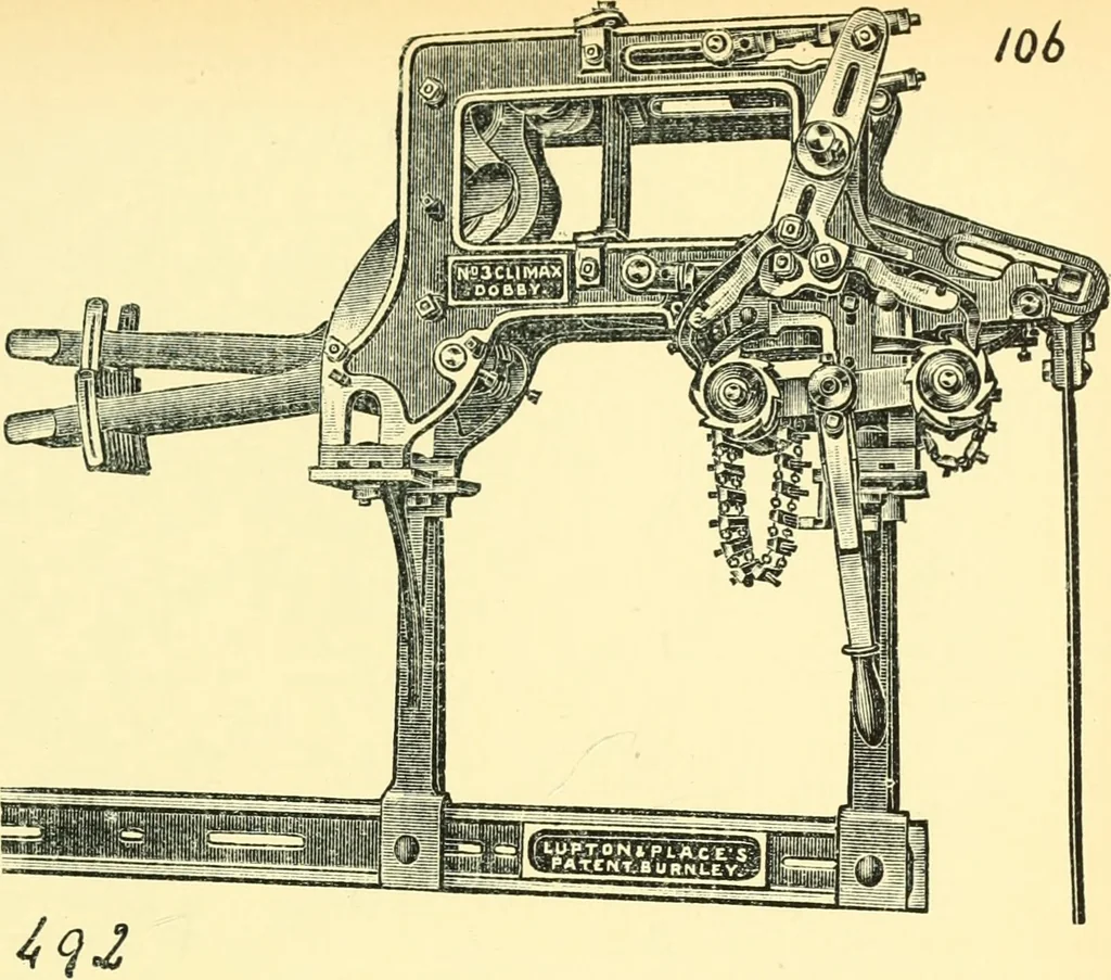 An illustration from Manuscript notes on weaving, 1912, leaf 110