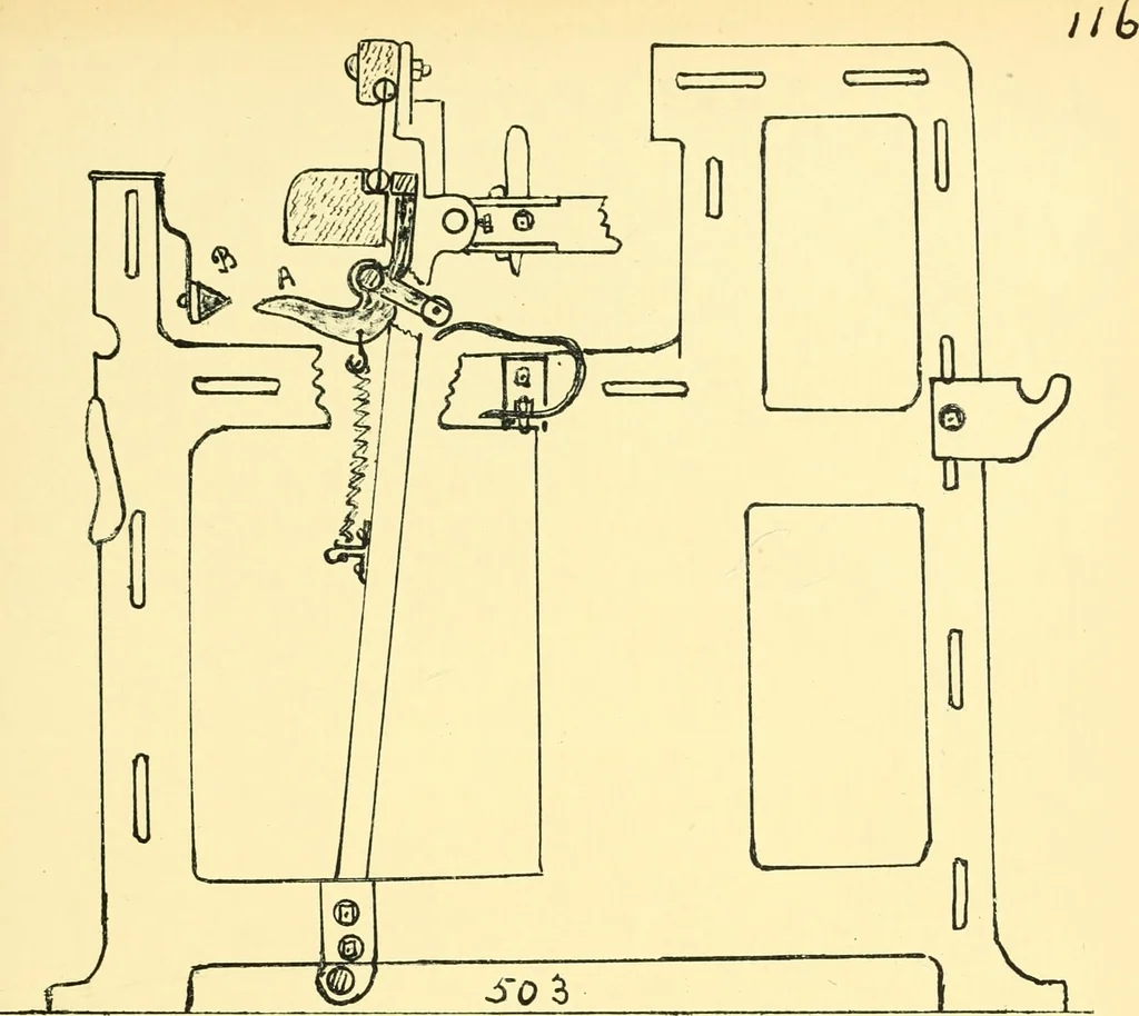 An illustration from Manuscript notes on weaving, 1912, leaf 120