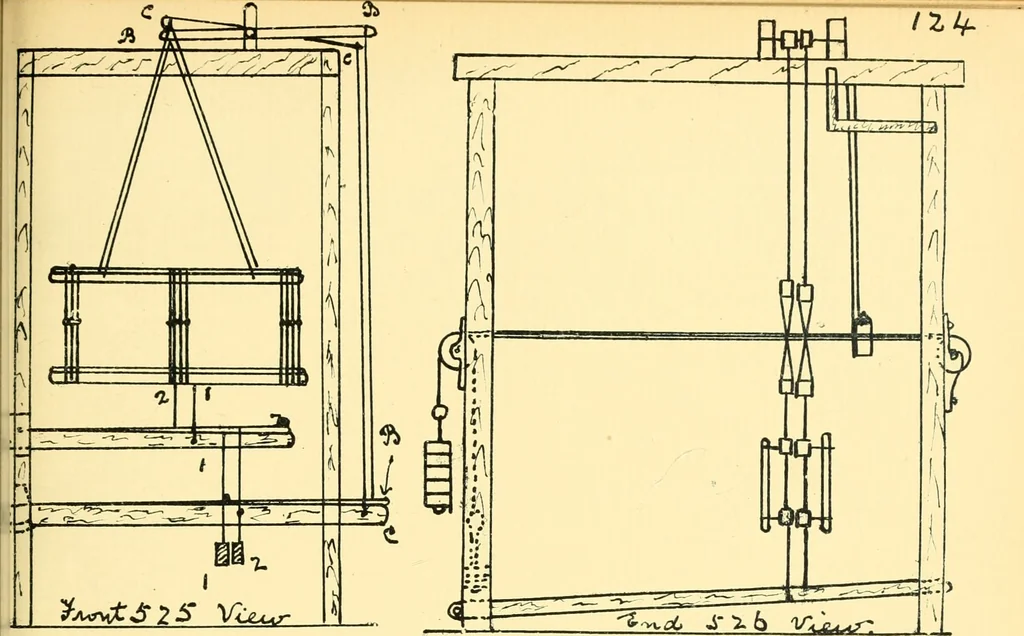 An illustration from Manuscript notes on weaving, 1912, leaf 128