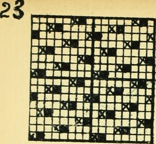 An illustration from Manuscript notes on weaving, 1912, leaf 27