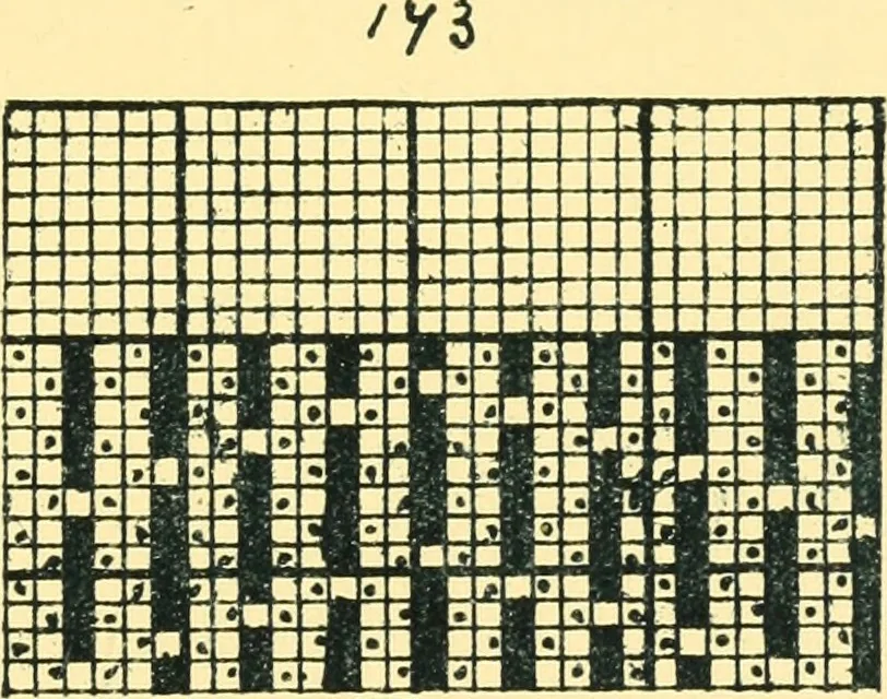 An illustration from Manuscript notes on weaving, 1912, leaf 28