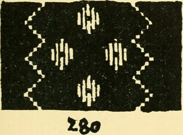 An illustration from Manuscript notes on weaving, 1912, leaf 44