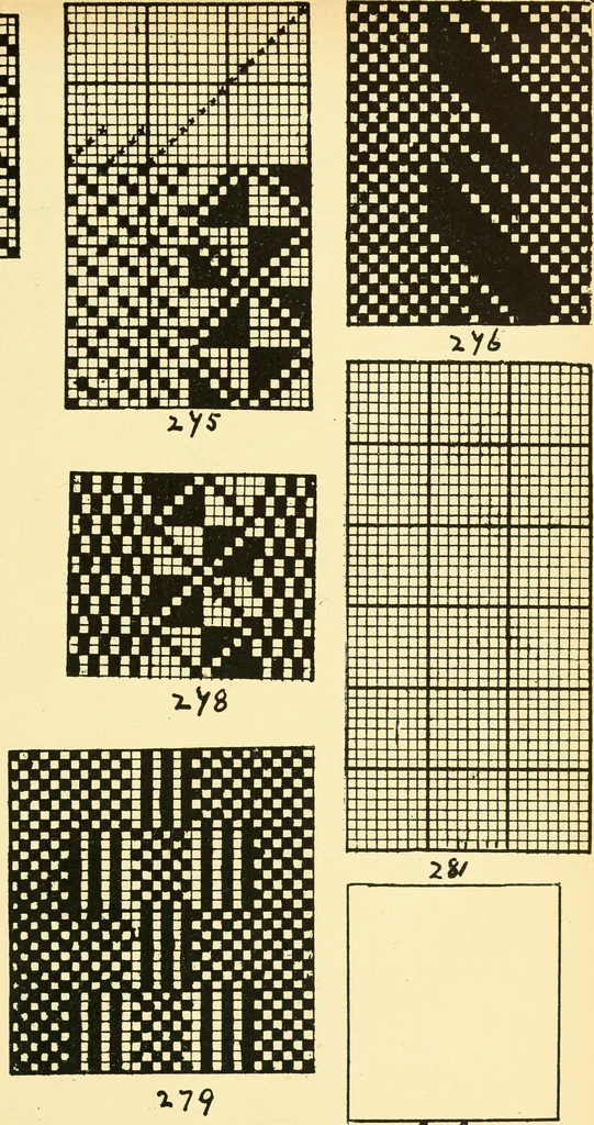 An illustration from Manuscript notes on weaving, 1912, leaf 44