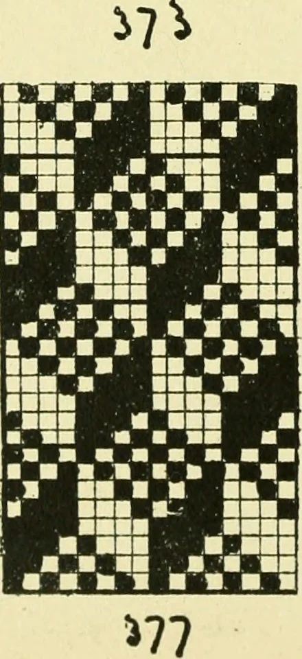 An illustration from Manuscript notes on weaving, 1912, leaf 63
