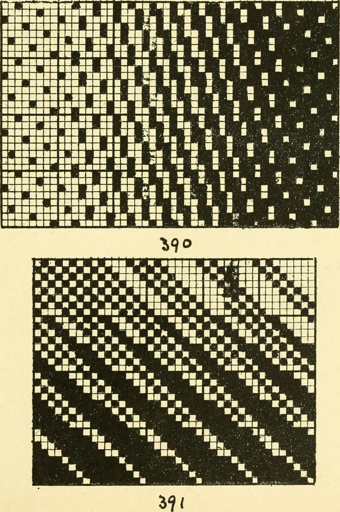 An illustration from Manuscript notes on weaving, 1912, leaf 64