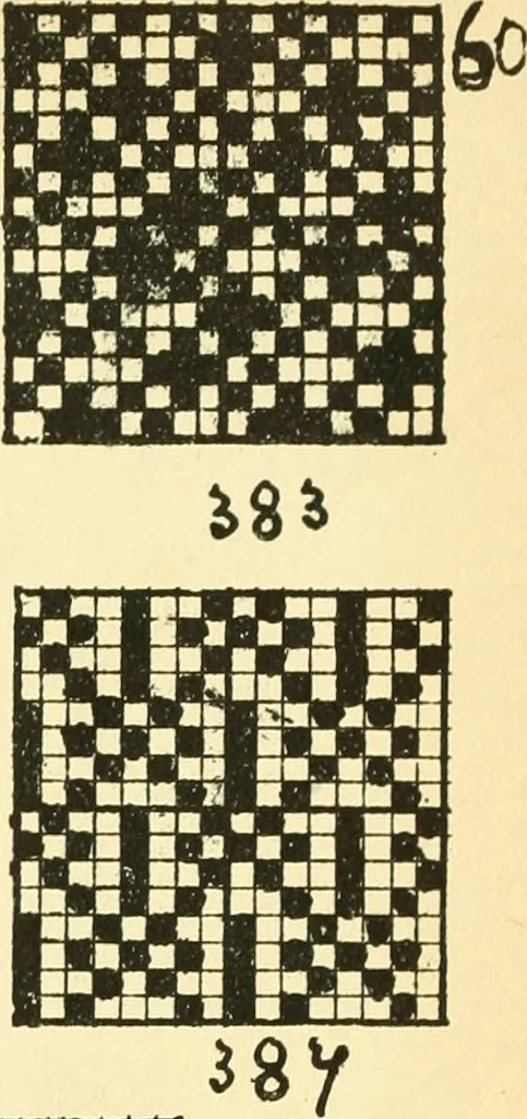An illustration from Manuscript notes on weaving, 1912, leaf 64