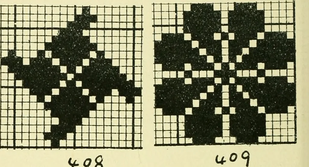 An illustration from Manuscript notes on weaving, 1912, leaf 67